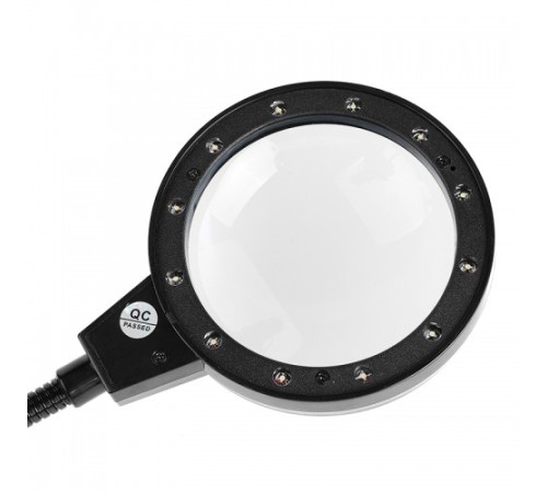 Nikula-12 Led Clipslı Işıklı Büyüteç,işıklı Masa Lambası çalışma Lambası