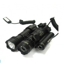 Nikula-Flaş Işıklı Yeşil Tüfek Lazeri,fenerli  Kablodan Kontrol,